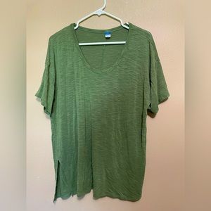 Old Navy Women’s Green Tunic Short Sleeve Shirt